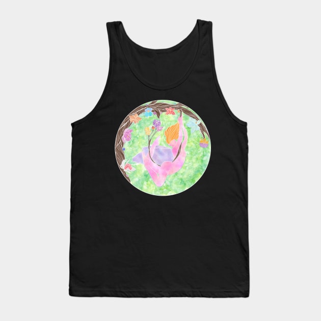 Fairy Orchid Mantis Tank Top by ViolaVixi